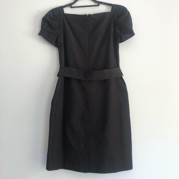J. Crew Collection Puff Sleeve Black Dress - Picture 9 of 15